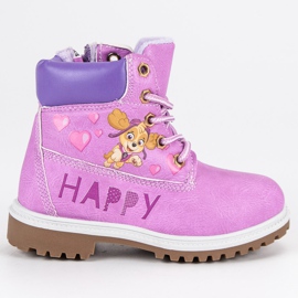 Perro trampero patrulla púrpura