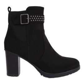 Botas negras de tacón 6139 Black negro