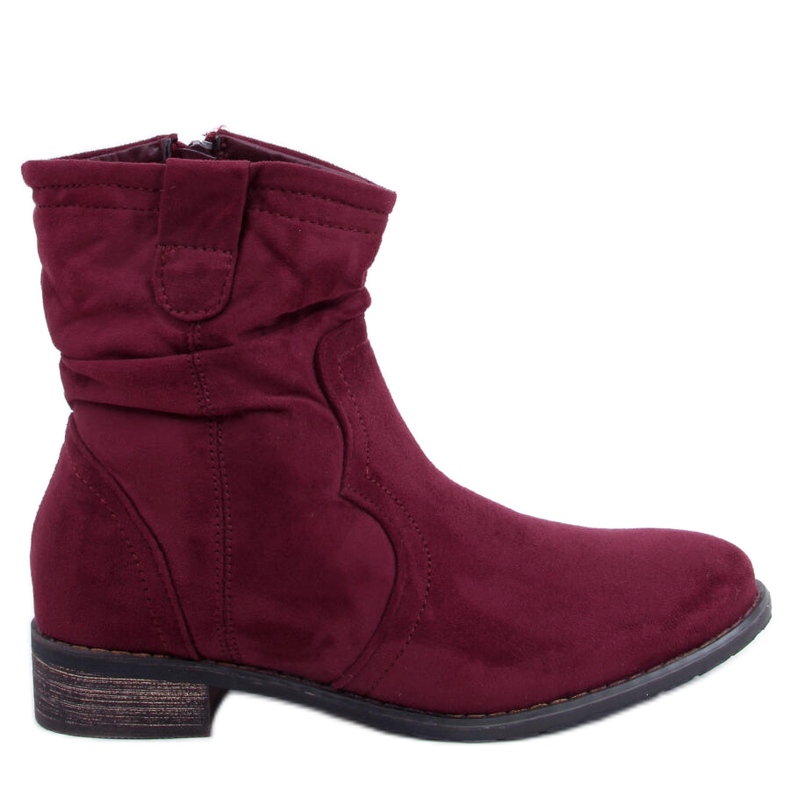 Botas mujer granate 99-135 Rojo