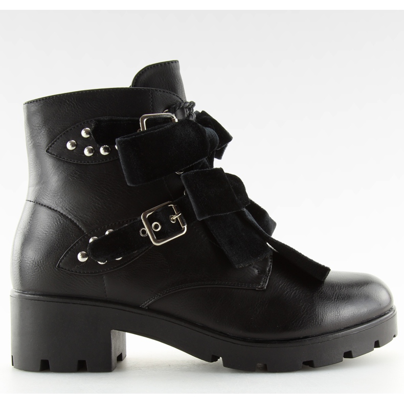 Negro Botas con tachuelas negro A1208 negro Negro Botas con tachuelas negro A1208 negro