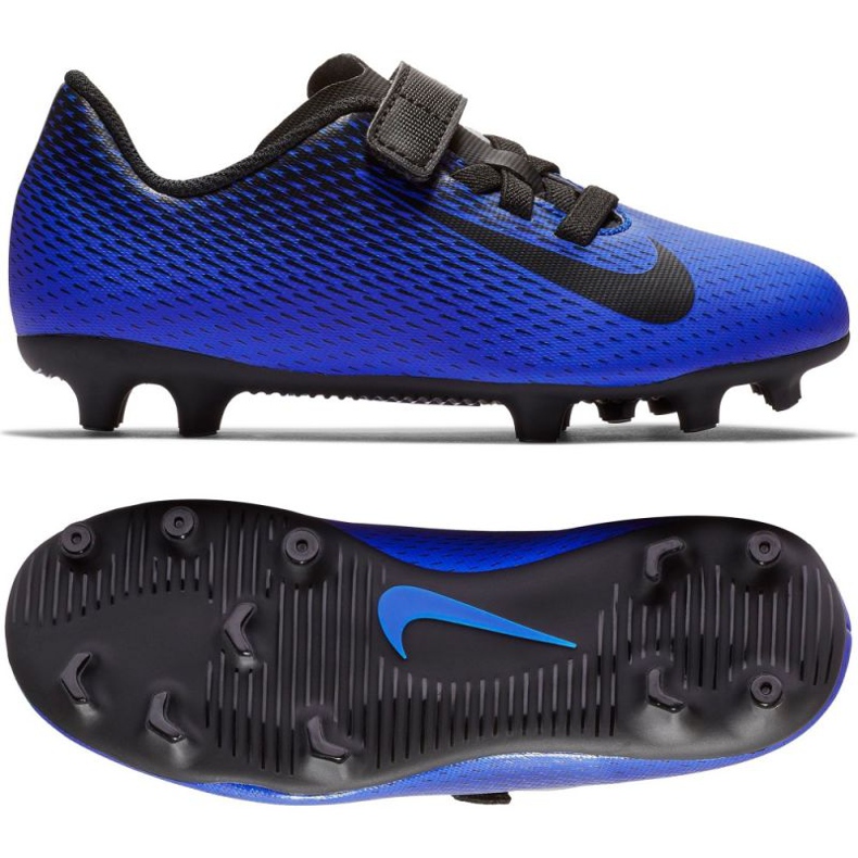 Zapatillas de fútbol Nike Bravatia Ii V Fg Jr 844434-400 azul azul