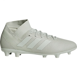 Botas de fútbol adidas Nemeziz 18.3 Fg M DB2110 blanco blanco