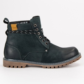 Wolski Botas de cuero para hombre azul