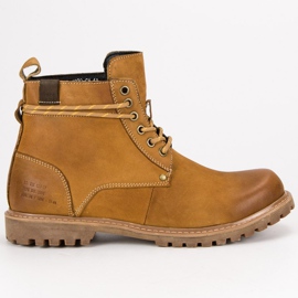 Wolski Botas de cuero para hombre marrón