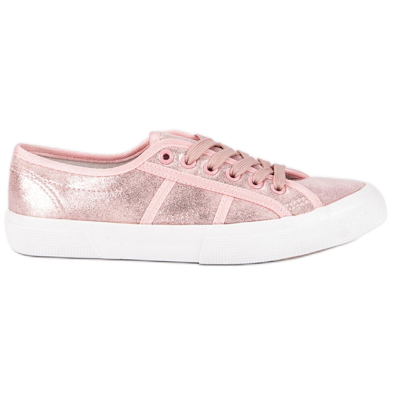 J. Star Zapatillas rosas con cordones rosado