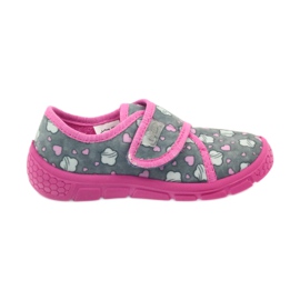 Calzado infantil befado zapatillas 557X041 gris rosado