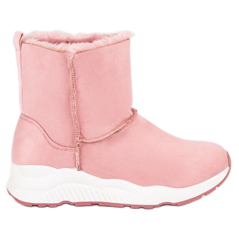 Botas de nieve rosas rosado