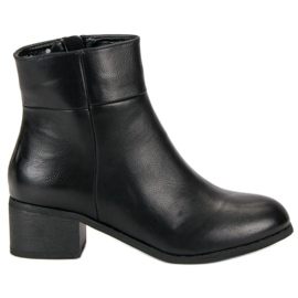 Small Swan Botas clásicas de tacón alto negro