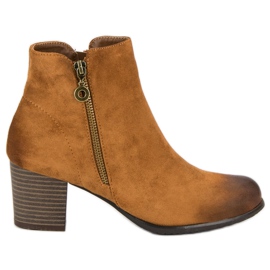 Botas de ante VINCEZA marrón