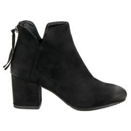 Botas de ante de tacón alto de VINCEZA negro
