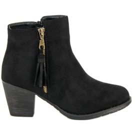 Botines de ante negros