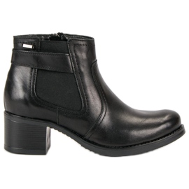 Botines Chelsea de piel VINCEZA negro