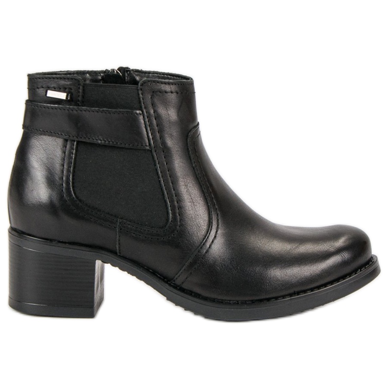 Botines Chelsea de piel VINCEZA negro