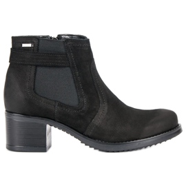 Botines Chelsea de piel VINCEZA negro