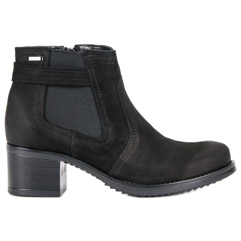 Botines Chelsea de piel VINCEZA negro
