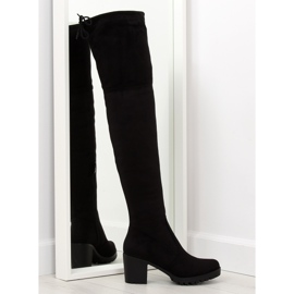 Botas negras de tacón alto BH108-HB negro