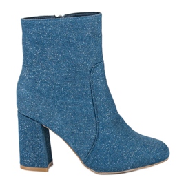 Botas de mezclilla de moda azul Botas de mezclilla de moda azul