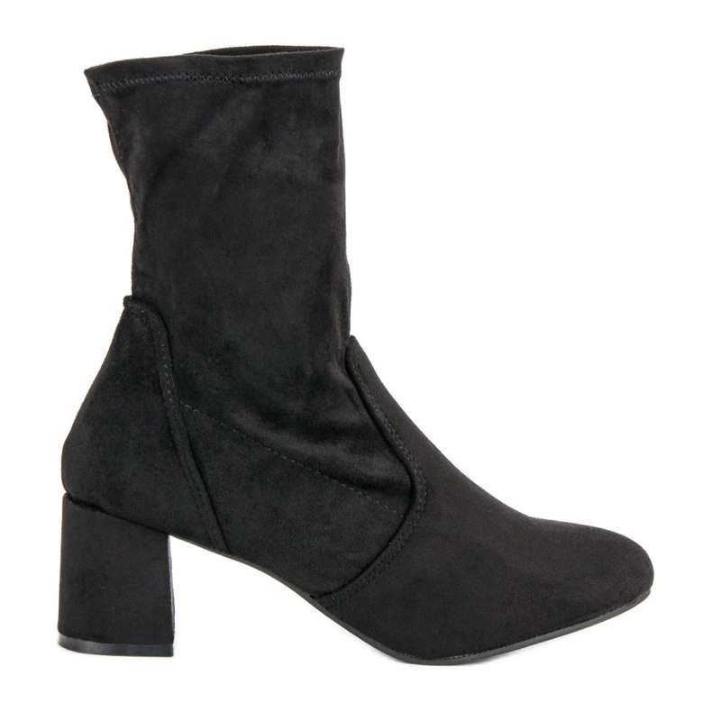 Kylie Botines de ante sin cordones negro