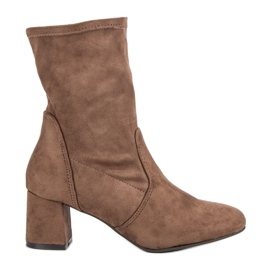Kylie Botines de ante sin cordones beige Kylie Botines de ante sin cordones beige