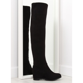 Botas de cuña negras 0-68 negras negro