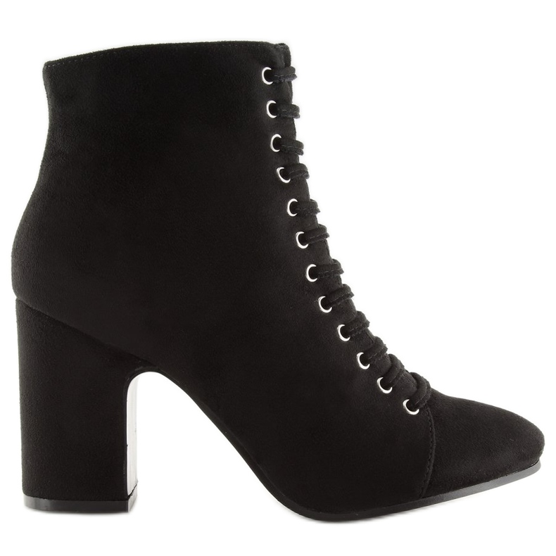 Botas con tacón estable negro SP03 Negro Botas con tacón estable negro SP03 Negro