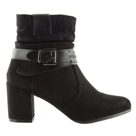 Botas negras de tacón 99-129 Black negro