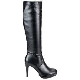 Small Swan Botas de mujer sexy negro