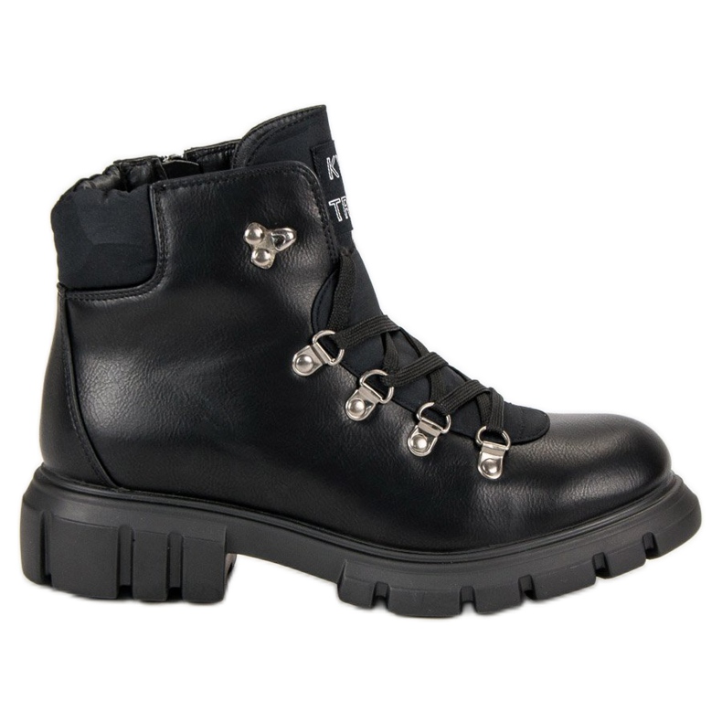 Kylie Botas con cordones negro