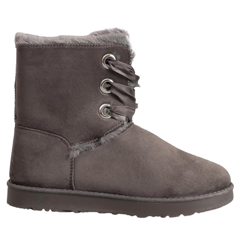 Kylie Botas de nieve atadas gris Kylie Botas de nieve atadas gris