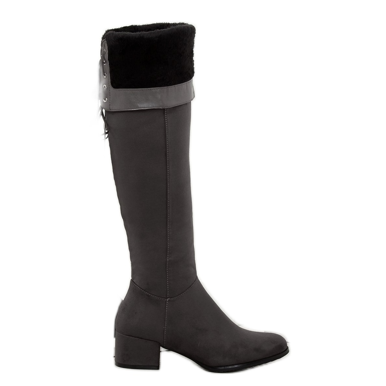 Gris Botas altas tacones BH129-HB Gris Gris Botas altas tacones BH129-HB Gris