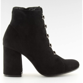 Negro OM-15 Botas negras de tacón alto