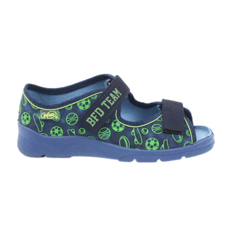 Befado calzado infantil sandalias zapatillas 969y124 verde azul marino