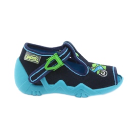 Befado calzado infantil pantuflas 217p095 azul verde azul marino