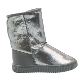 Botas de piel Bartek 477750 lana natural plata gris