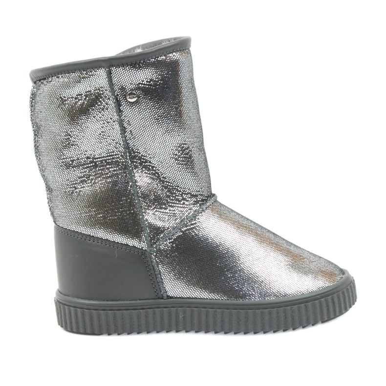 Botas de piel Bartek 477750 lana natural plata gris