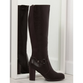 Botas de tacones marrones QT02P Marrón