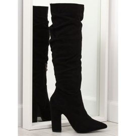 Botas negras de tacón SY48P Black negro