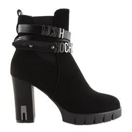 Botas negras de tacón BH114-KB Black negro