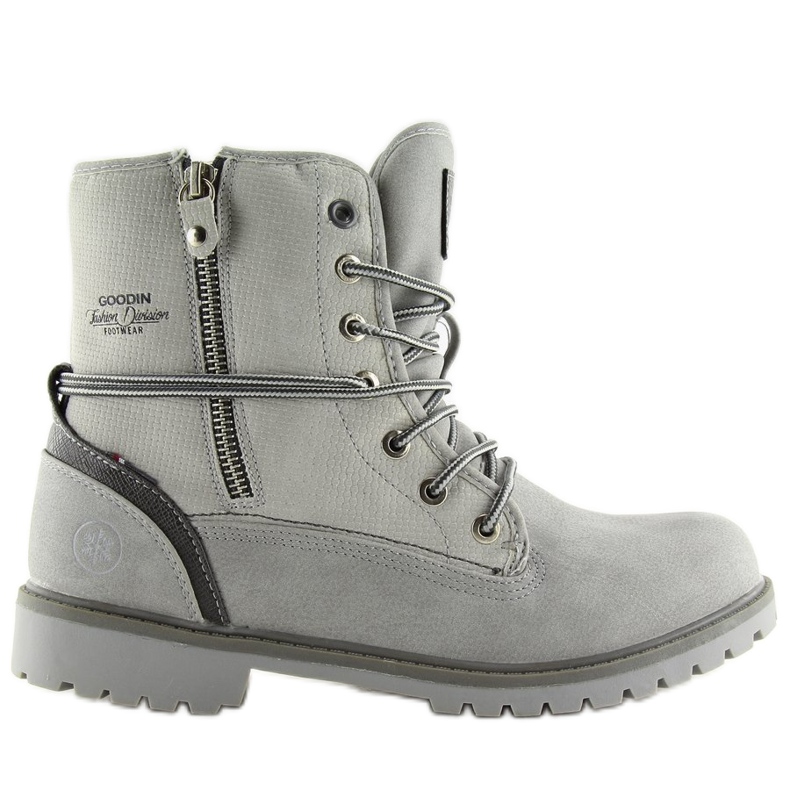 Botas grises cálidas de mujer GD-CC-18 LT.GRAY