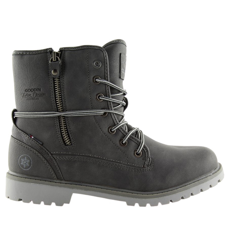 Botas de mujer cálidas grises GD-CC-18 DK.GRAY Botas de mujer cálidas grises GD-CC-18 DK.GRAY