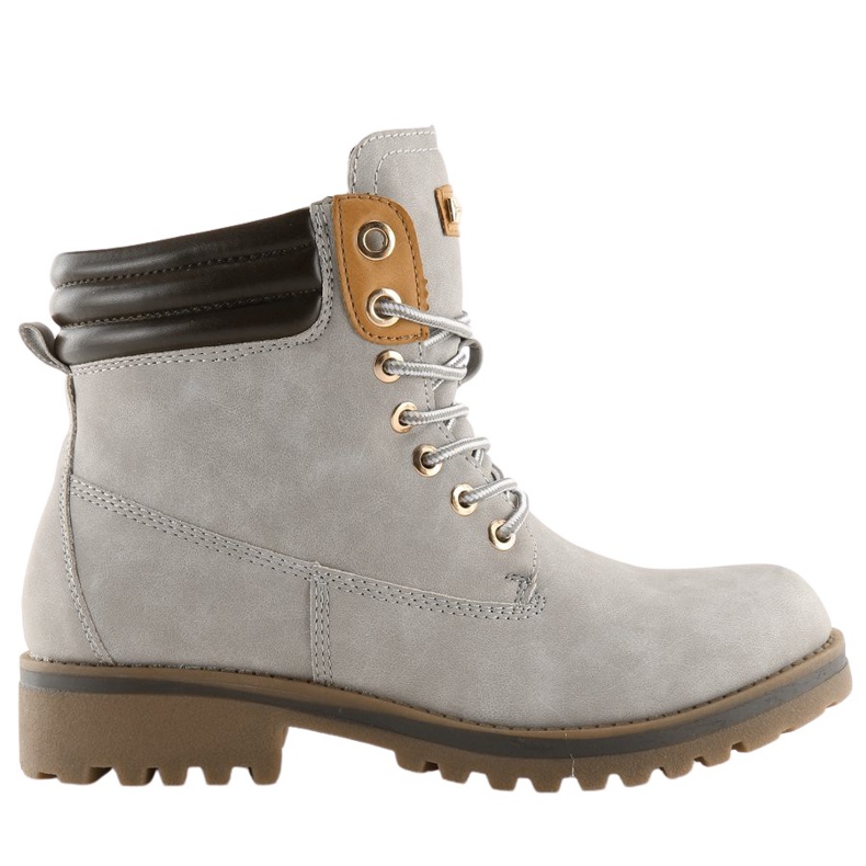 Botas de mujer en madera gris claro GD-ZN27 Lightgrey
