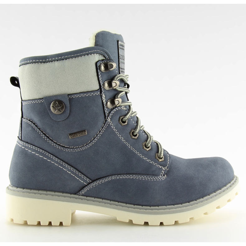 Troncos de madera azul aislados GD-TL01 azul