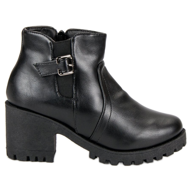 Botas negras con piel negro