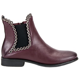 Filippo Botines Chelsea casuales rojo