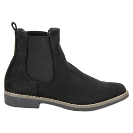 Super Mode Botines chelsea de ante negros