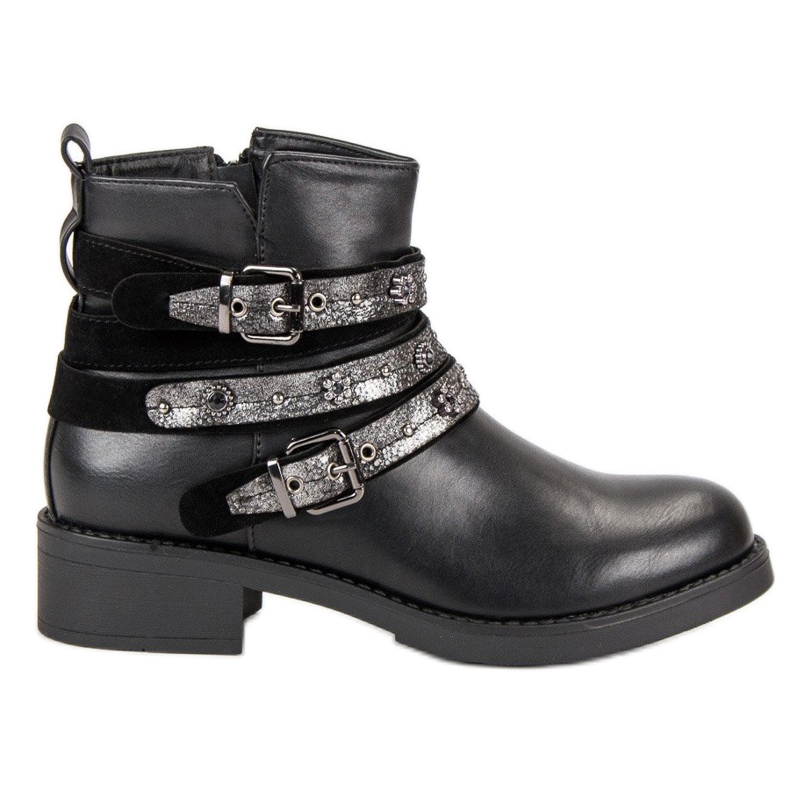 Sixth Sense Botas de rock negro