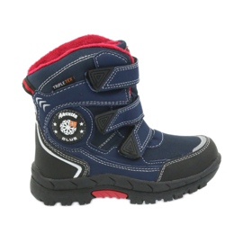 American Club Botas americanas botas de invierno con membrana 0926 negro rojo azul marino