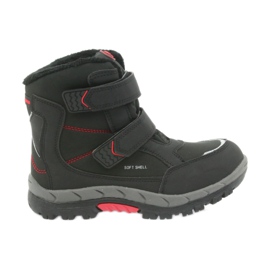 American Club Botas americanas botas de invierno con membrana 3123 negro rojo