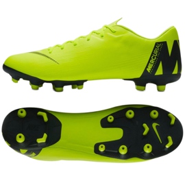 Zapatos de fútbol Nike Mercurial Vapor 12 Academy Fg M AH7375-701 amarillo amarillo