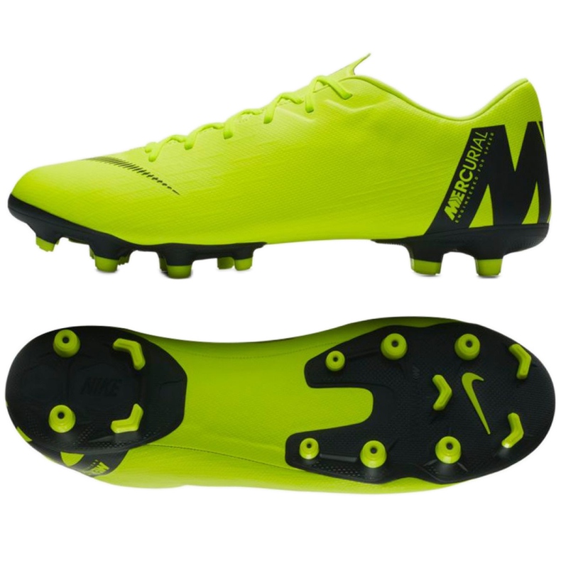 Zapatos de fútbol Nike Mercurial Vapor 12 Academy Fg M AH7375-701 amarillo amarillo
